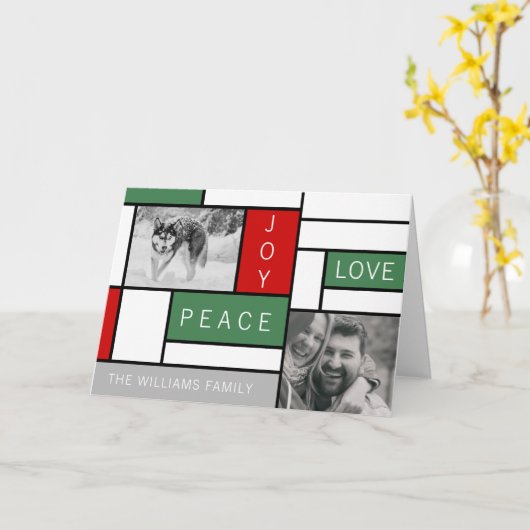 平和、愛、喜び カード (黄色い花)