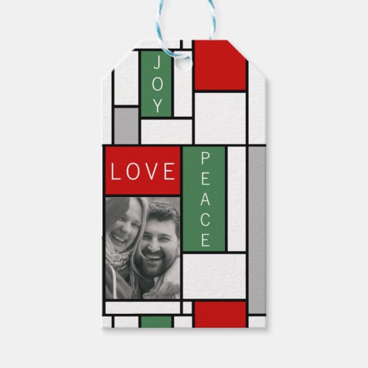 平和、愛、喜び ギフトタグ (正面)