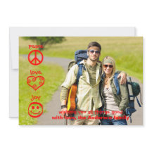 平和、愛、喜び – クリスマスカード