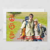 平和、愛、喜び – クリスマスカード (正面)