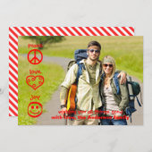 平和、愛、喜び – クリスマスカード (正面/裏面)