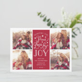 平和、愛、喜び |クリスマスフォトカード シーズンカード (スタンド正面)