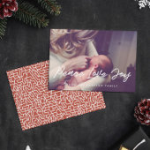 平和 愛 喜び モダン タイポグラフィー フォト シーズンカード