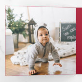 平和、愛、喜び |写真数々の 三つ折りクリスマスカード (内部最初)