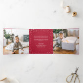 平和、愛、喜び |写真数々の 三つ折りクリスマスカード (内部)