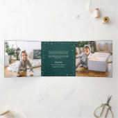 平和、愛、喜び |写真数々の 三つ折りクリスマスカード (内部)