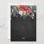 平和 愛 喜び 祭りの冬の花と実の写真 シーズンカード (裏面)