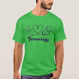 平和 愛 家系図 Tシャツ