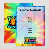 平和、愛、射箭 招待状 (正面/裏面)