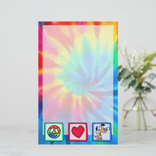 平和、愛、小犬 便箋 (スタンド正面)