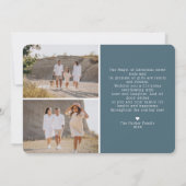 平和 愛 希望 | クリスマスのホリデー フォト カード (裏面)