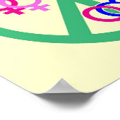 平和、愛、平等 ポスター (角)