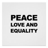 平和、愛、平等 ポスター (正面)