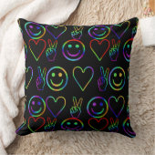 平和、愛、幸福 クッション (ブランケット)