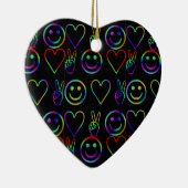 平和、愛、幸福 セラミックオーナメント (右)