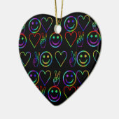 平和、愛、幸福 セラミックオーナメント (左)