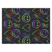 平和、愛、幸福 テーブルクロス (正面(横))