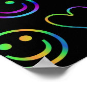 平和、愛、幸福 ポスター (角)