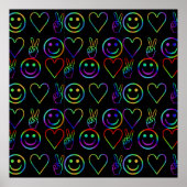 平和、愛、幸福 ポスター (正面)