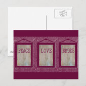 平和 愛 幸福 ポストカード (正面/裏面)