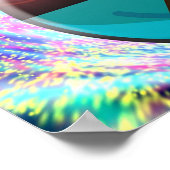 平和、愛、幸福、調和 ポスター (角)