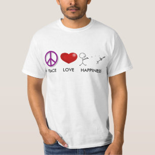 平和、愛、幸福 Tシャツ