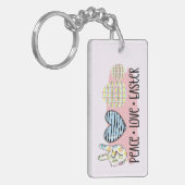 平和、愛、復活祭 キーホルダー (正面左)