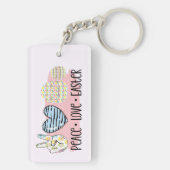 平和、愛、復活祭 キーホルダー (裏面)