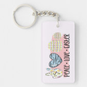 平和、愛、復活祭 キーホルダー (正面)