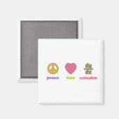 平和、愛、微積分の磁石 マグネット (正面/裏面)