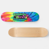 平和、愛、恐竜 スケートボード (横)