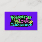 平和、愛、恐竜 名刺 (裏面)
