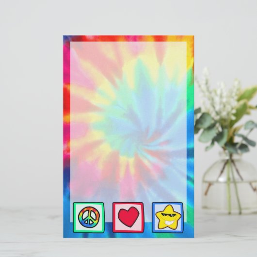 平和、愛、星 便箋 (スタンド正面)