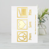 平和 愛 映画製作会社 監督 ゴールド 箔シーズンカード (立ち正面)