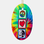 平和、愛、正義 セラミックオーナメント (右)