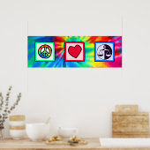 平和、愛、正義 ポスター (キッチン)