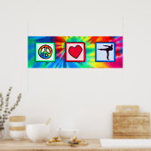 平和、愛、武術芸術 ポスター (キッチン)