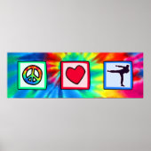 平和、愛、武術芸術 ポスター (正面)