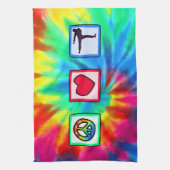 平和、愛、武道 キッチンタオル (縦)