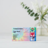 平和、愛、武道 名刺 (スタンド正面)