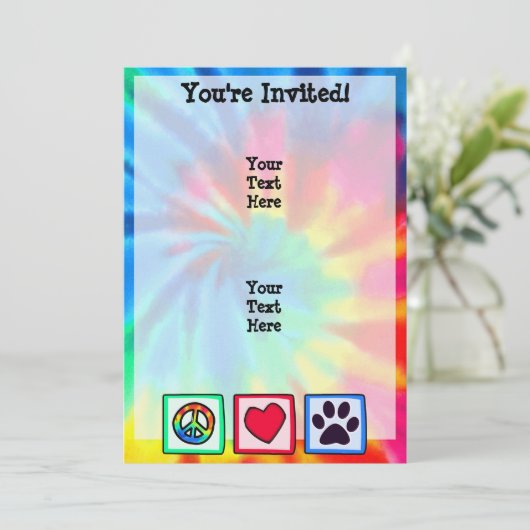 平和、愛、犬; 足跡 招待状 (スタンド正面)