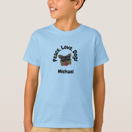 平和 愛 犬 Tシャツ (正面)