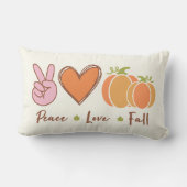平和、愛、秋装飾用クッション ランバークッション (裏面)
