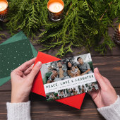 平和、愛、笑い数々ののホリデーカード シーズンカード