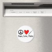 平和、愛、笛 マグネット (インサイチュ (食洗機))