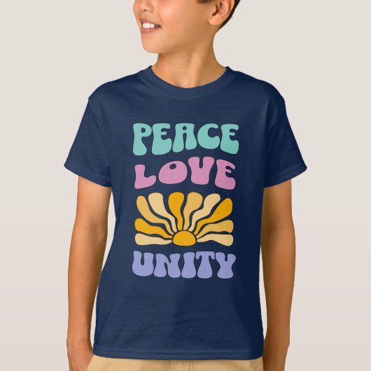 平和 愛 結束 Tシャツ (正面)