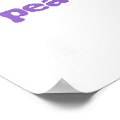 平和、愛、結石のプリント&ポスター ポスター (角)