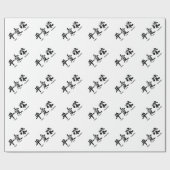 平和、愛、繁栄の書道 ラッピングペーパー (フラット)