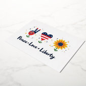 平和 愛 自由 7月4日 招待状 (回転した状態)