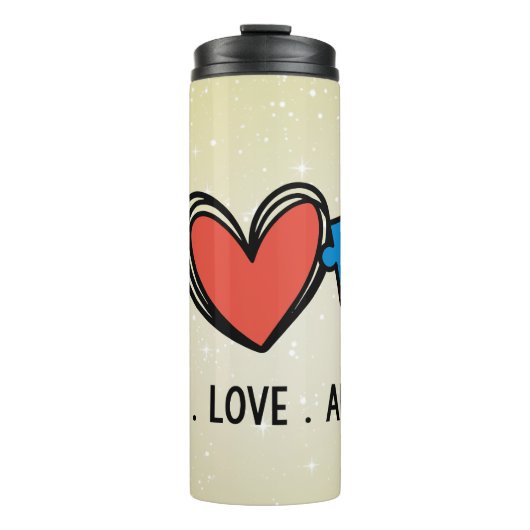 平和 愛 自閉症 タンブラー (正面)